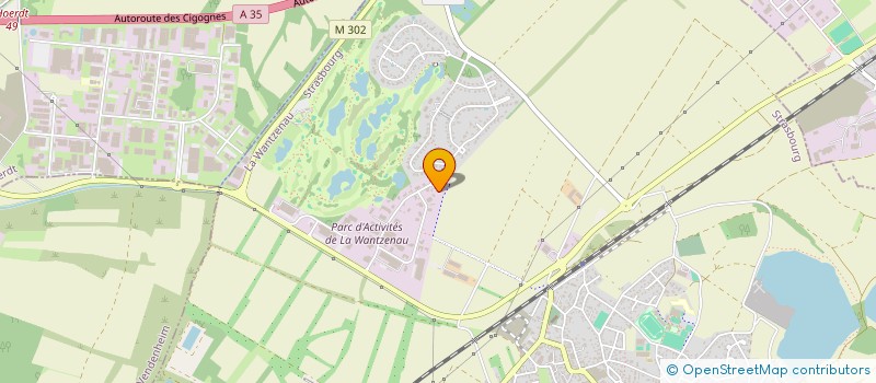 localisation de l'entreprise CELESTE 18  LA WANTZENAU