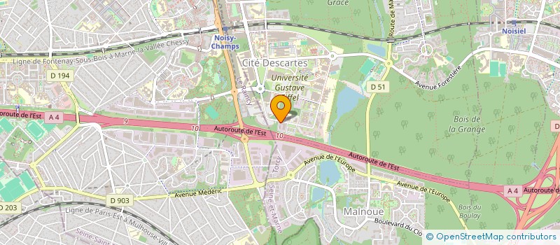 localisation de l'entreprise CELESTE  CHAMPS-SUR-MARNE