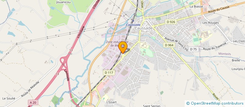 localisation de l'entreprise CELESTE  MONTEILS