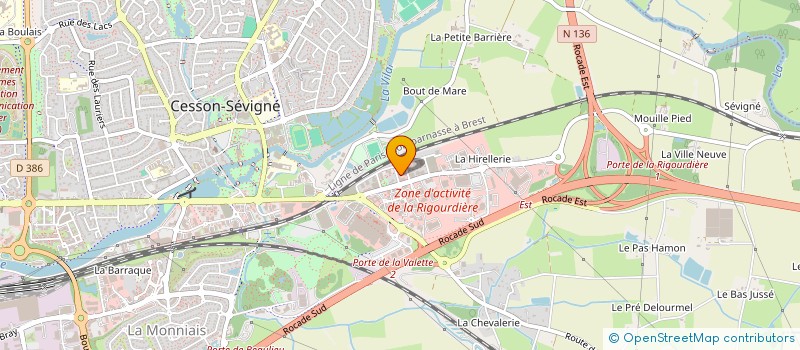 localisation de l'entreprise CELESTE  CESSON-SEVIGNE
