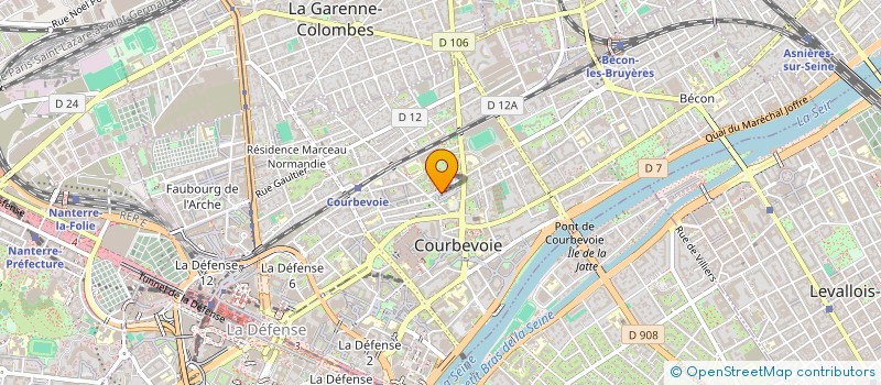 localisation de l'entreprise CELESTE à COURBEVOIE