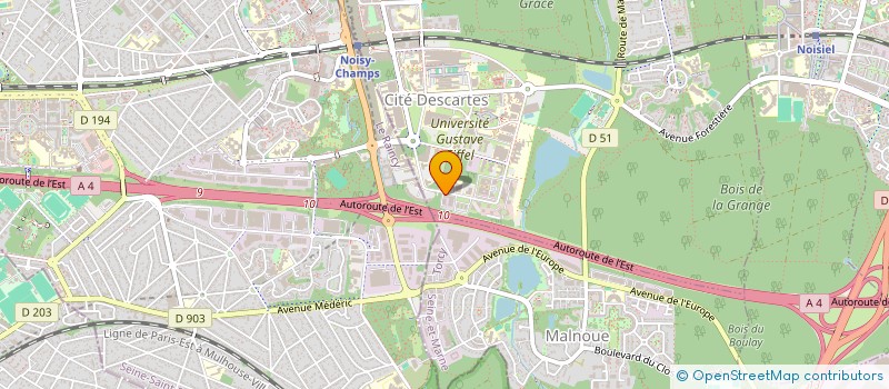 localisation de l'entreprise CELESTE ARIANE  CHAMPS-SUR-MARNE