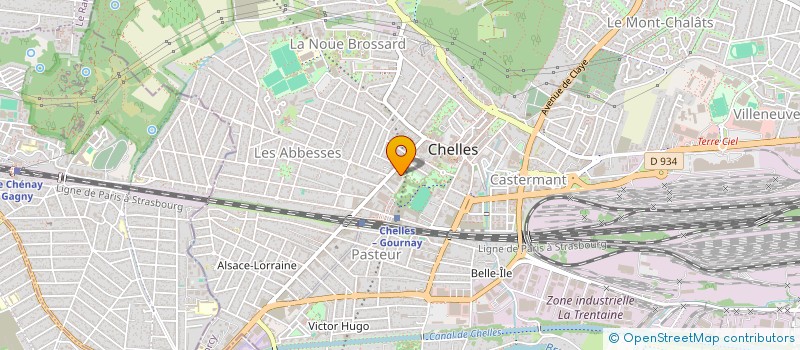 localisation de l'entreprise CELESTE COUVERTURE à CHELLES