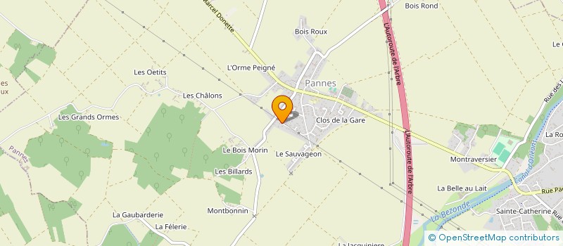 localisation de l'entreprise CELESTE EVENEMENT à PANNES