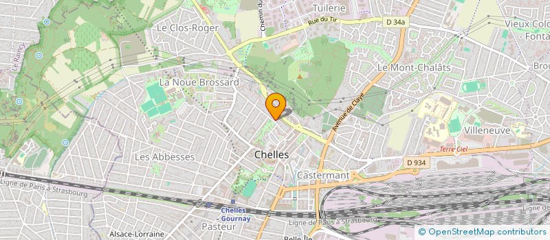 localisation de l'entreprise CELESTE GROUPE  CHELLES