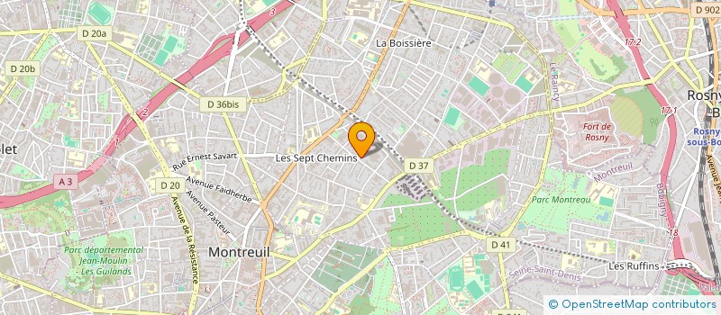 localisation de l'entreprise CELESTE ORCHESTRA à MONTREUIL