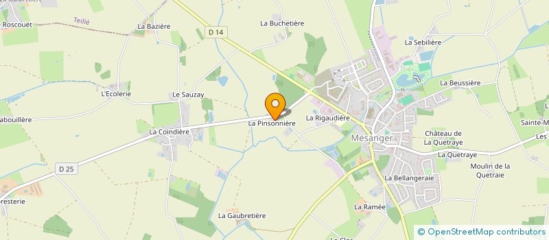 localisation de l'entreprise CELESTEL  MESANGER