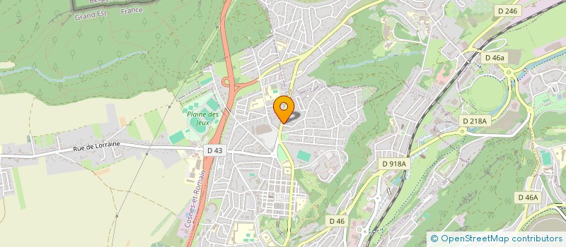 localisation de l'entreprise CELESTHETIQUE à LONGWY