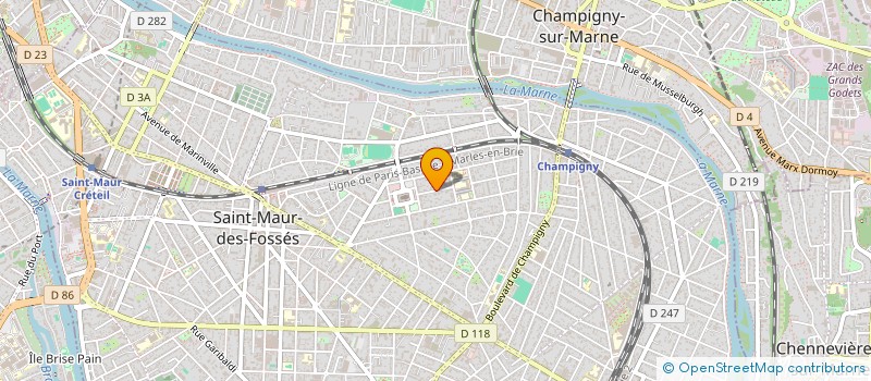 localisation de l'entreprise CELESTIA à SAINT-MAUR-DES-FOSSES