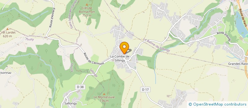 localisation de l'entreprise CELESTIN 1878  SILLINGY