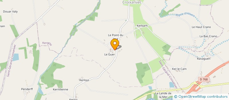 localisation de l'entreprise CELESTIN FRANCOIS  SAINT-GERAND-CROIXANVEC