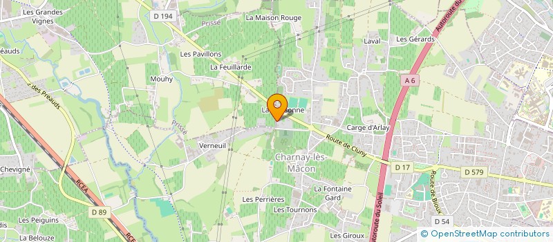 localisation de l'entreprise CELESTIN PRODUCTION à CHARNAY-LES-MACON