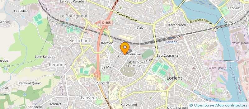 localisation de l'entreprise CELESTINE à LORIENT