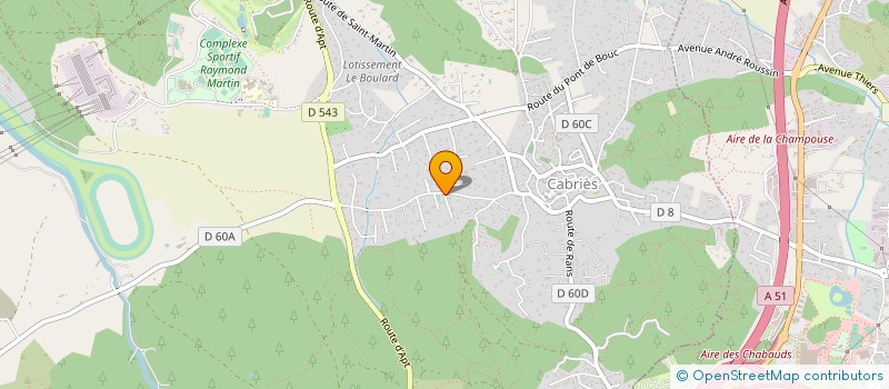 localisation de l'entreprise CELESTINE  CABRIES