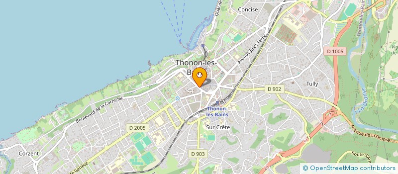 localisation de l'entreprise CELEVANE COIFFURE à THONON-LES-BAINS