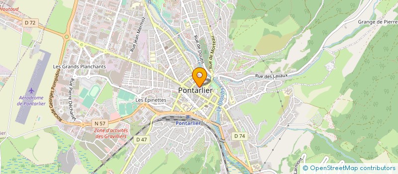 localisation de l'entreprise CELEVAP à PONTARLIER