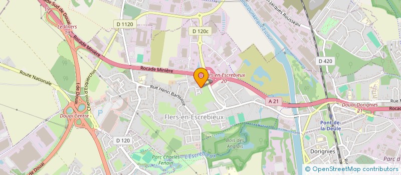 localisation de l'entreprise CELEX VOYAGEURS  FLERS-EN-ESCREBIEUX