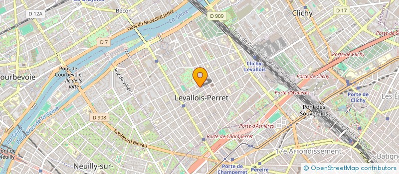 localisation de l'entreprise CELFA à LEVALLOIS-PERRET