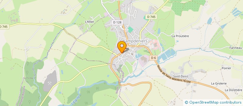 localisation de l'entreprise CELFIMO  CHAMPDENIERS