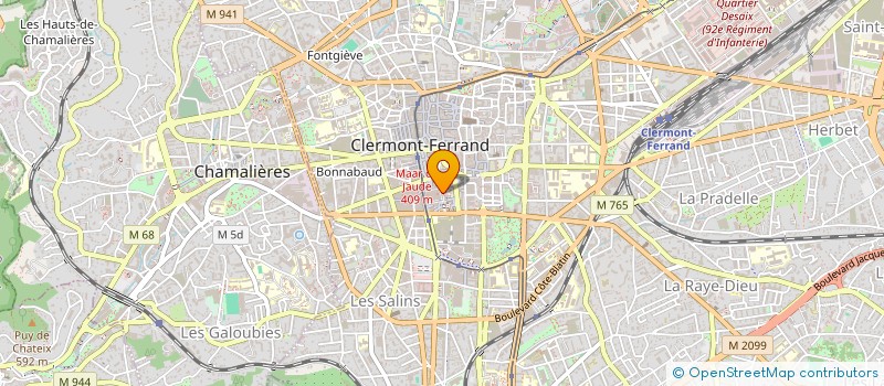 localisation de l'entreprise CELI COIFFURE à CLERMONT-FERRAND