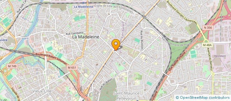 localisation de l'entreprise CELI-MO à LA MADELEINE