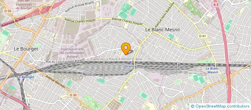 localisation de l'entreprise CELIA  DRANCY