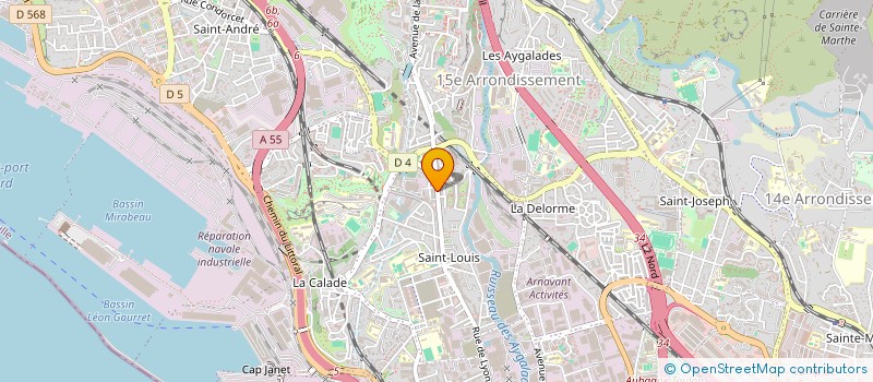 localisation de l'entreprise CELIA à MARSEILLE