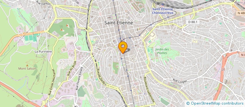 localisation de l'entreprise CELIA  SAINT-ETIENNE