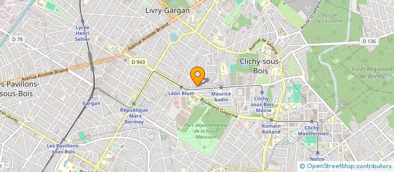 localisation de l'entreprise CELIA à LIVRY-GARGAN