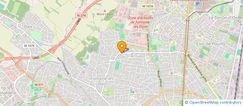 localisation de l'entreprise CELIA à FONTAINE-LES-DIJON