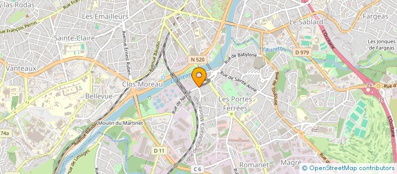 localisation de l'entreprise CELIA COIFFURE  LIMOGES