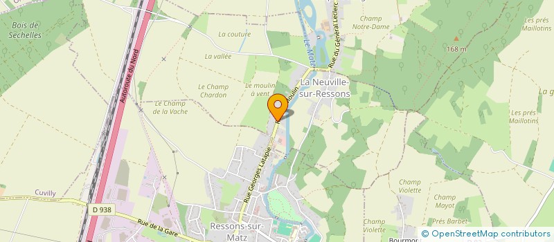 localisation de l'entreprise CELIA-IRIS  LA NEUVILLE-SUR-RESSONS