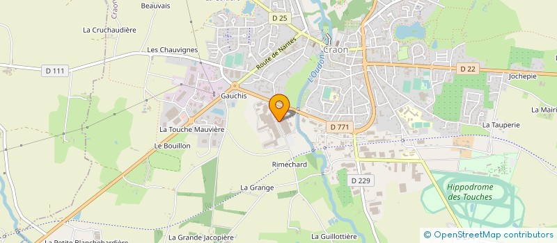 localisation de l'entreprise CELIA-LAITERIE DE CRAON à CRAON