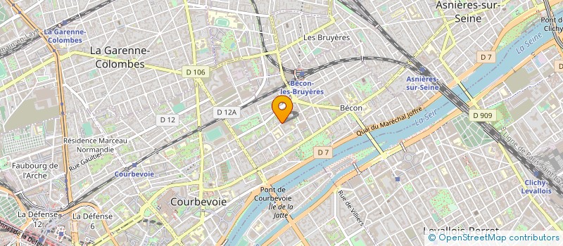 localisation de l'entreprise CELIAL à COURBEVOIE