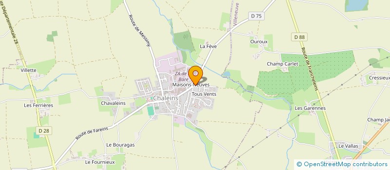 localisation de l'entreprise CELIANAKS  CHALEINS