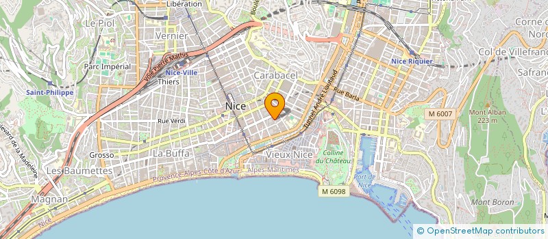 localisation de l'entreprise CELIANDRE  NICE