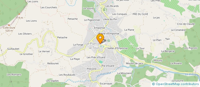 localisation de l'entreprise CELIAU à LE PLAN-DE-LA-TOUR
