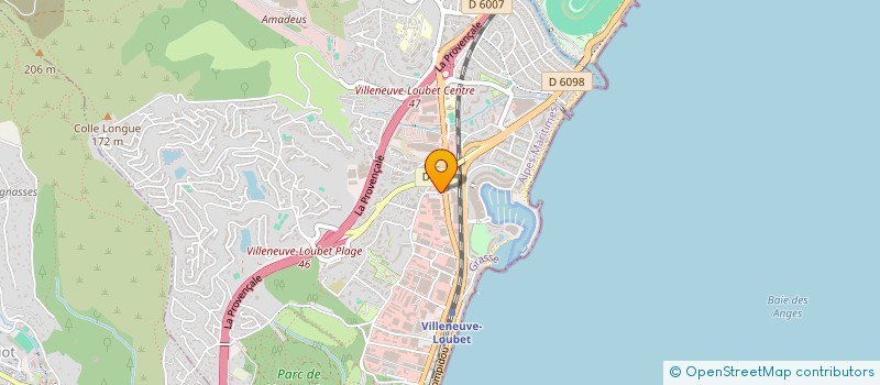 localisation de l'entreprise CELIAZUR à VILLENEUVE-LOUBET