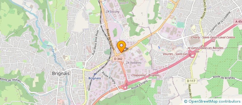 localisation de l'entreprise CELIBDINER à BRIGNAIS