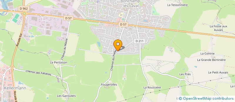 localisation de l'entreprise CELICLER  BONCHAMP-LES-LAVAL