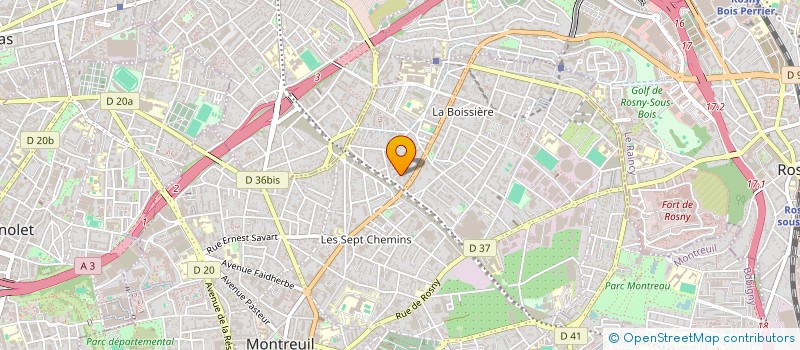 localisation de l'entreprise CELIDEE COMMUNICATION à MONTREUIL