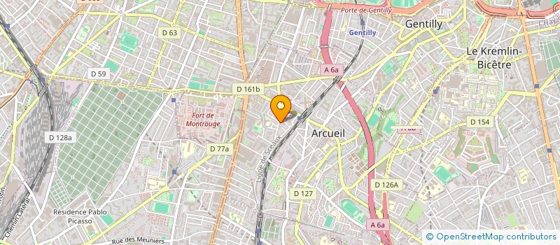 localisation de l'entreprise CELIFANIA à ARCUEIL