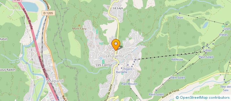localisation de l'entreprise CELIFRE à ARACHES-LA-FRASSE