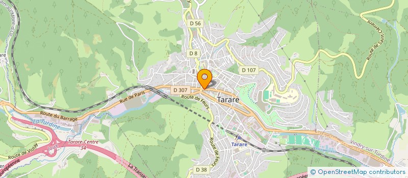 localisation de l'entreprise CELIGA  TARARE