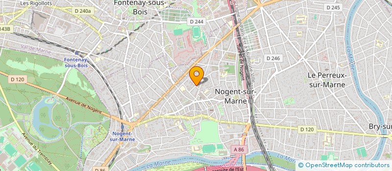 localisation de l'entreprise CELIGNY SARL à NOGENT-SUR-MARNE