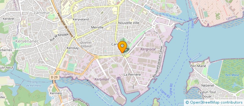 localisation de l'entreprise CELIJERO à LORIENT