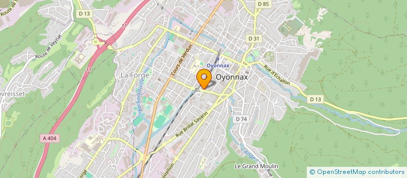 localisation de l'entreprise CELIK à OYONNAX