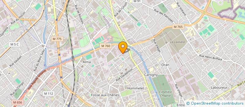localisation de l'entreprise CELIK à ROUBAIX