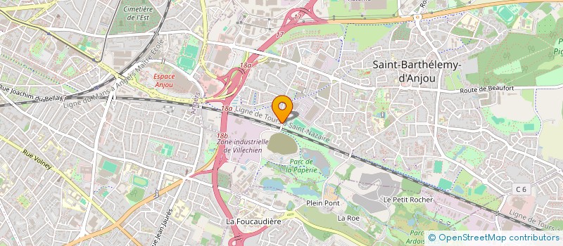 localisation de l'entreprise CELIK BATIMENT à SAINT-BARTHELEMY-D'ANJOU