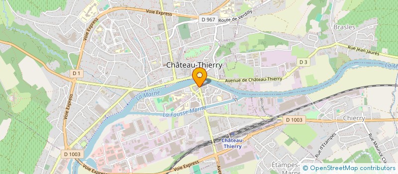 localisation de l'entreprise CELILEA à CHATEAU-THIERRY
